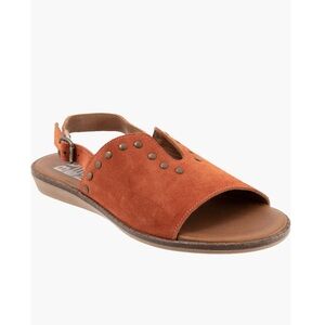 Bueno Daksha Burnt Orange Suede Slingback Sandals Women’s EU Size 37 Studs